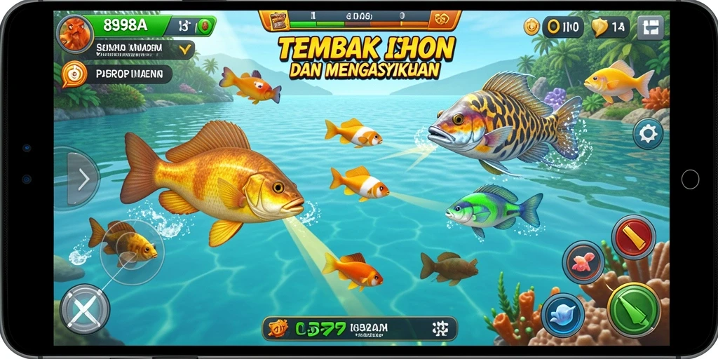 Gameplay menegangkan saat berburu ikan di 898A.