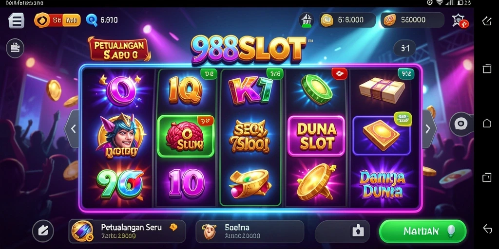 Screenshot permainan 988SLOT menunjukkan aksi seru permainan petualangan.