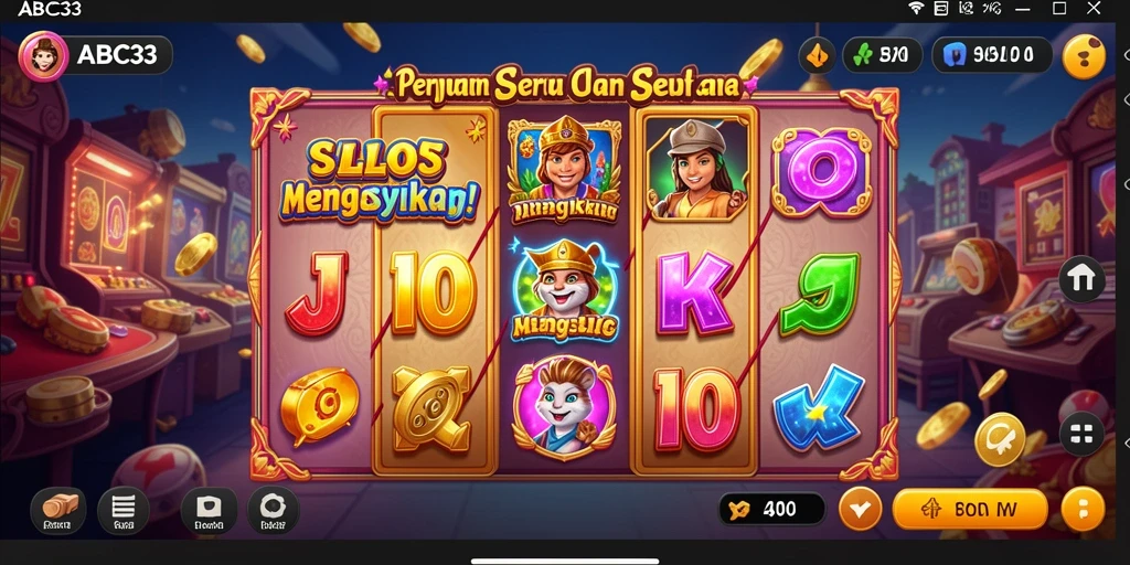 Tampilan menarik dari permainan slot ABC33 dengan desain yang dinamis.