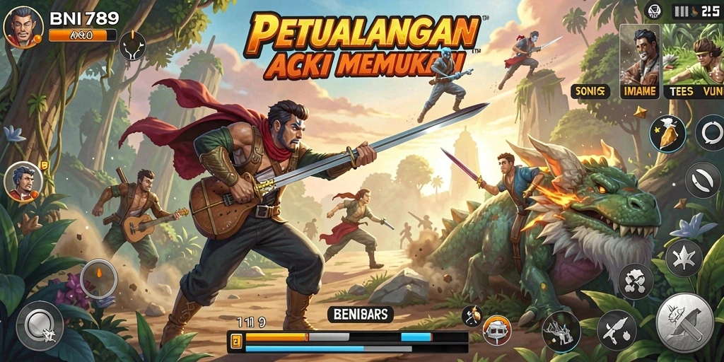 Tampilan gameplay seru dari BNI789 yang penuh aksi menegangkan.