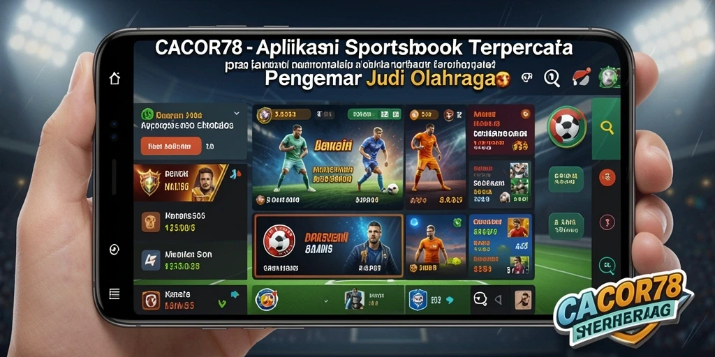 Screenshot utama CACOR78 menampilkan antarmuka taruhan olahraga yang menarik.