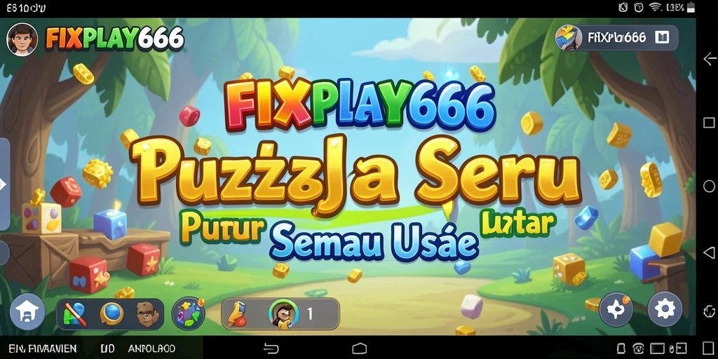 Gameplay FIXPLAY666 menampilkan tantangan puzzle yang menarik dan penuh warna.
