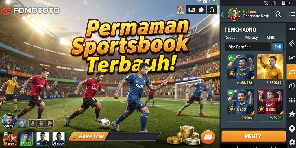 Tampilan gameplay FOMOTOTO yang menarik dalam taruhan olahraga.