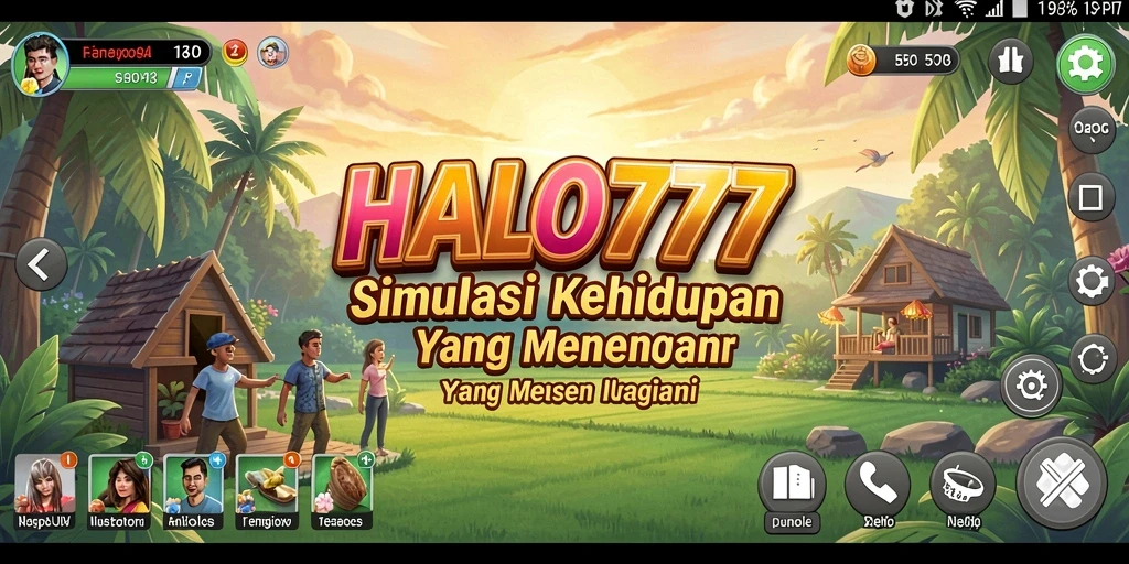 Tampilan utama gameplay HALO777 yang menarik dan interaktif.