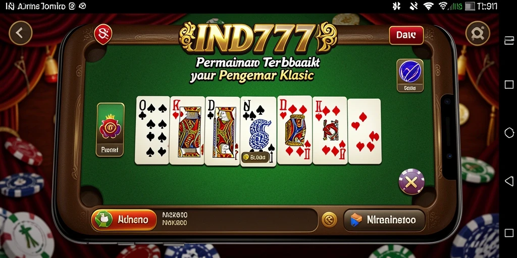 Tampilan gameplay Domino yang seru dan interaktif di IND777.