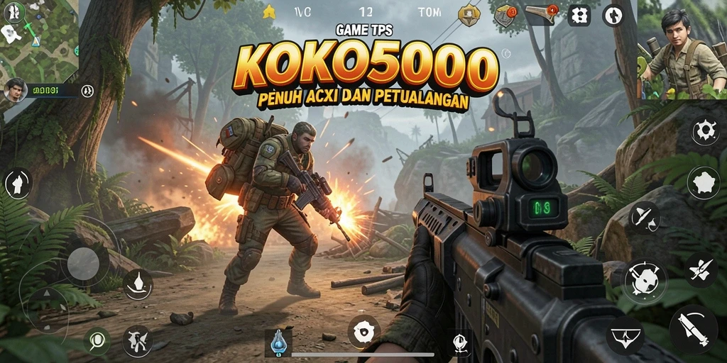 Tampilan gameplay KOKO5000 yang menegangkan dan seru.