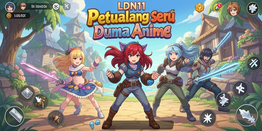 Gameplay seru LDN11 dengan karakter Anime yang dinamis.