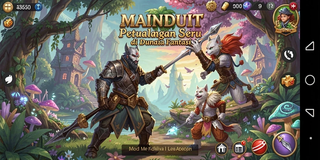 Tampilan menakjubkan dari gameplay petualangan MAINDUIT.
