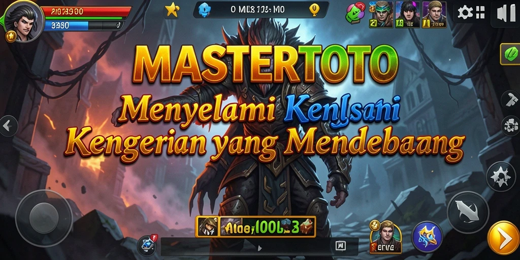 Tampilan gameplay MASTERTOTO yang menegangkan dan mencekam.
