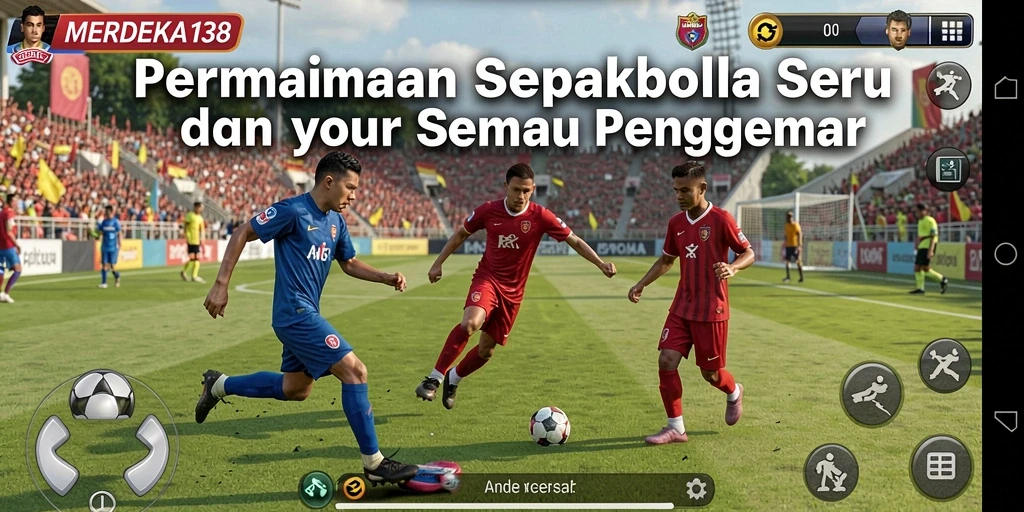 Tampilan gameplay MERDEKA138 yang seru saat bertanding di lapangan.