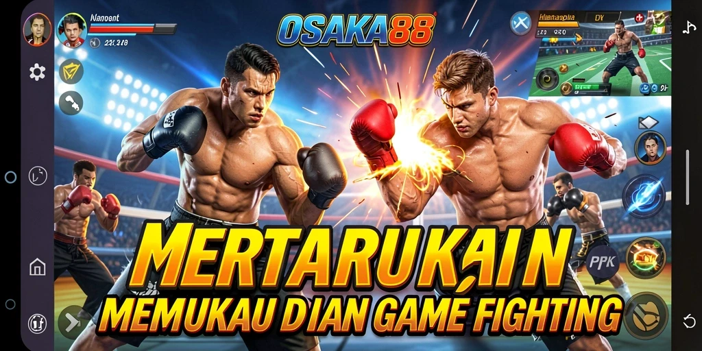 Screenshot menunjukkan aksi pertarungan mendebarkan dalam OSAKA88.