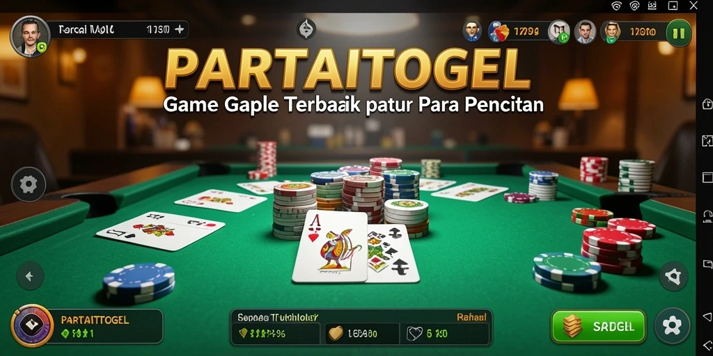 Menampilkan gameplay seru Gaple di PARTAITOGEL.