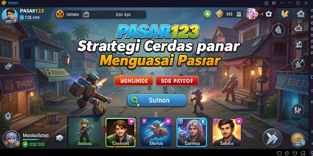 Tampak gameplay PASAR123 yang mendebarkan di tengah persaingan pasar.