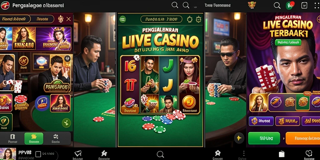 Screenshot gameplay PPV88 menampilkan interaksi langsung dengan dealer dalam suasana kasino.