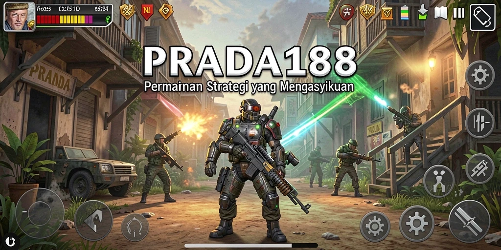 Tampilan permainan strategi yang menegangkan dan menarik.