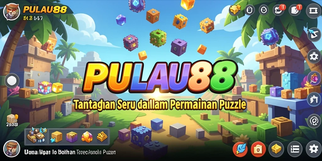 Screenshot PULAU88 menampilkan gameplay Puzzle yang penuh warna dan tantangan.
