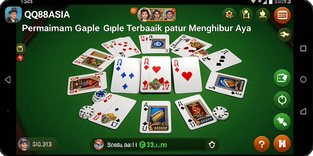 Tampilan seru QQ88ASIA saat pemain berkompetisi di Gaple.