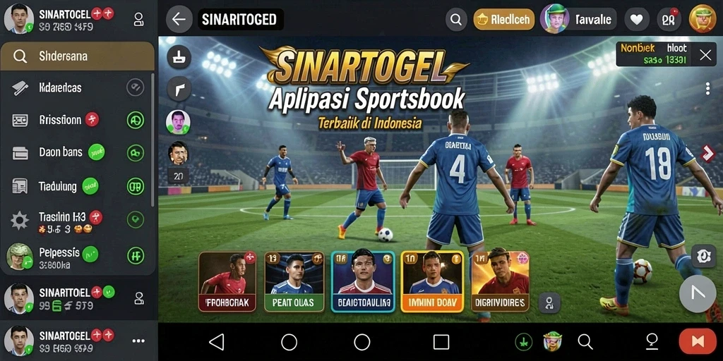 Tampilan permainan sportsbook SINARTOGEL yang menarik dan interaktif.