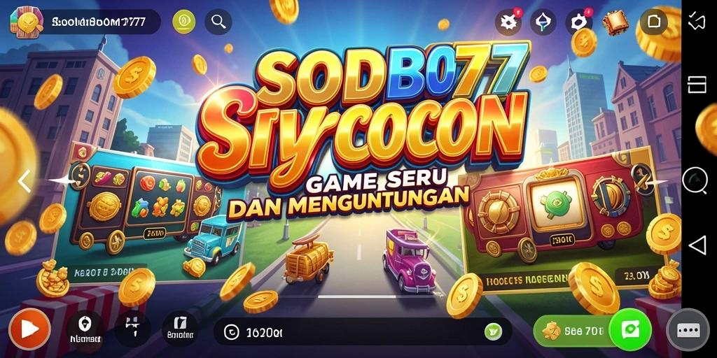 Tampilan gameplay SLOTBOM77 yang seru dan menyenangkan.
