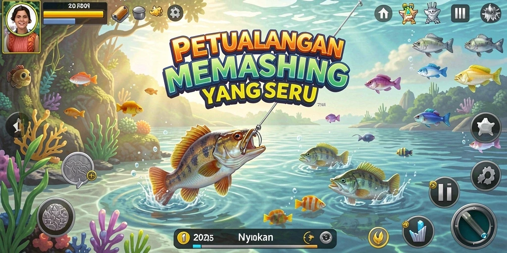 Menampilkan gameplay seru memancing di T6 dengan ikan-ikan yang beragam.