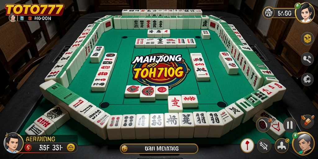 Tampilan gameplay TOTO777 dengan ubin Mahjong yang menarik.