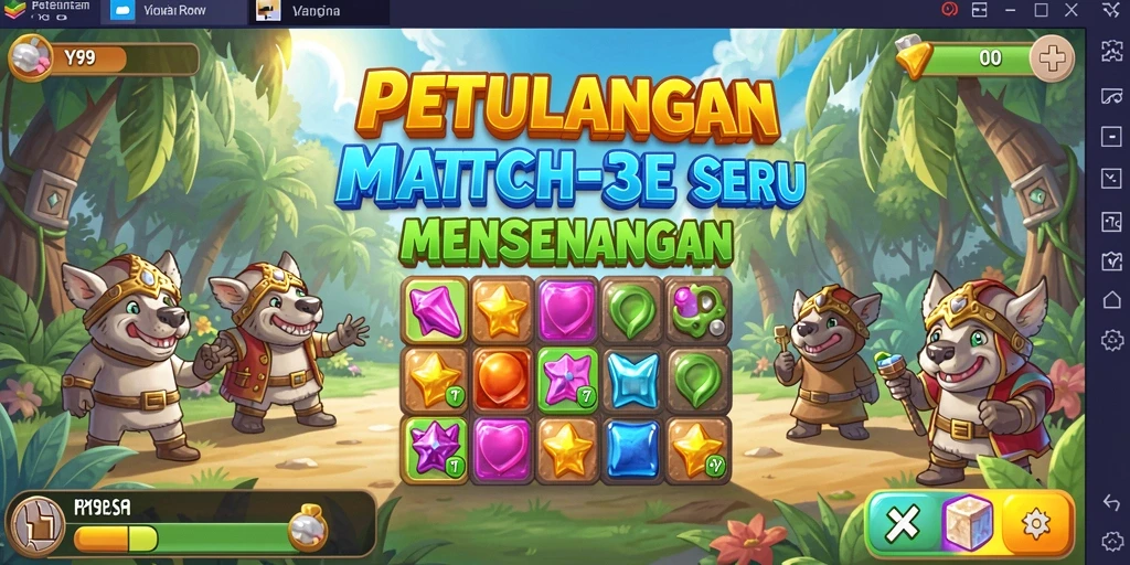 Tampilan gameplay Y89 yang penuh warna dan menarik.